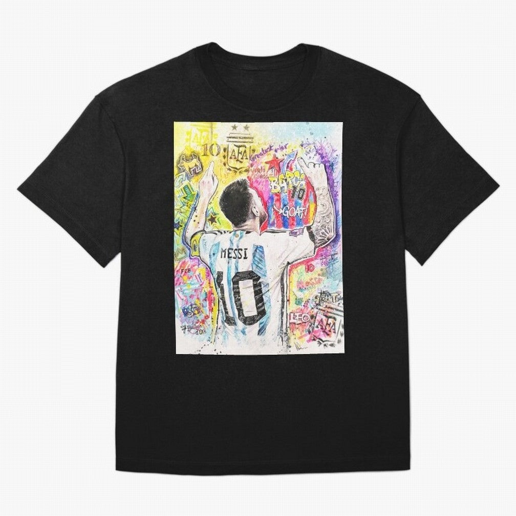 Lionel Messi Oversized T-Shirt Bring a Vintage Feel to FIFA World Cup 2026 Group Stage Inspired by Messi and Cristiano Ronaldo, Argentina Energy, Football Festival Excitement, Trophy Ambitions, Country Rivalries and Star Player Buzz; Perfect for