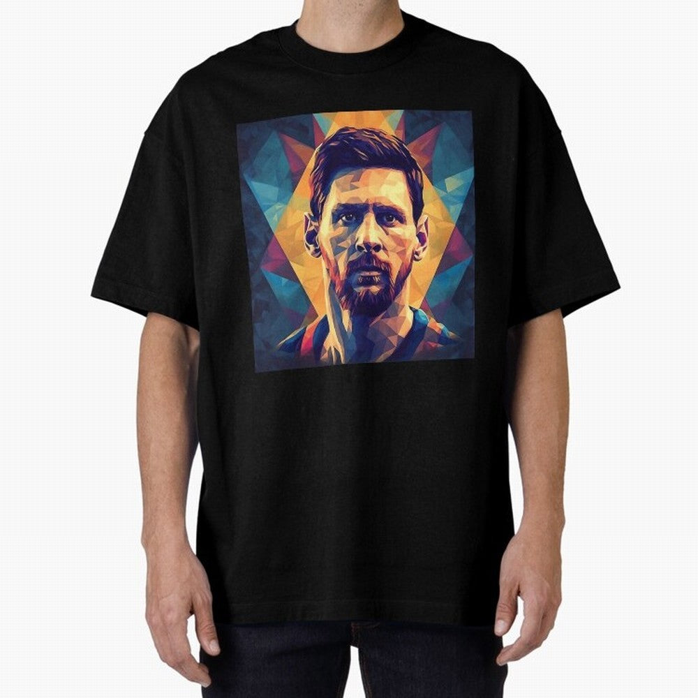 Lionel Messi Portrait Vector Art Classic T-Shirt Unlock Match Day Hype around FIFA World Cup 2026 USA Canada Mexico, Mbappe and Neymar, Spain and Netherlands, Champion Mindset, Group Stage Buzz, Knockout Tension and Passionate Fan Culture; Made for