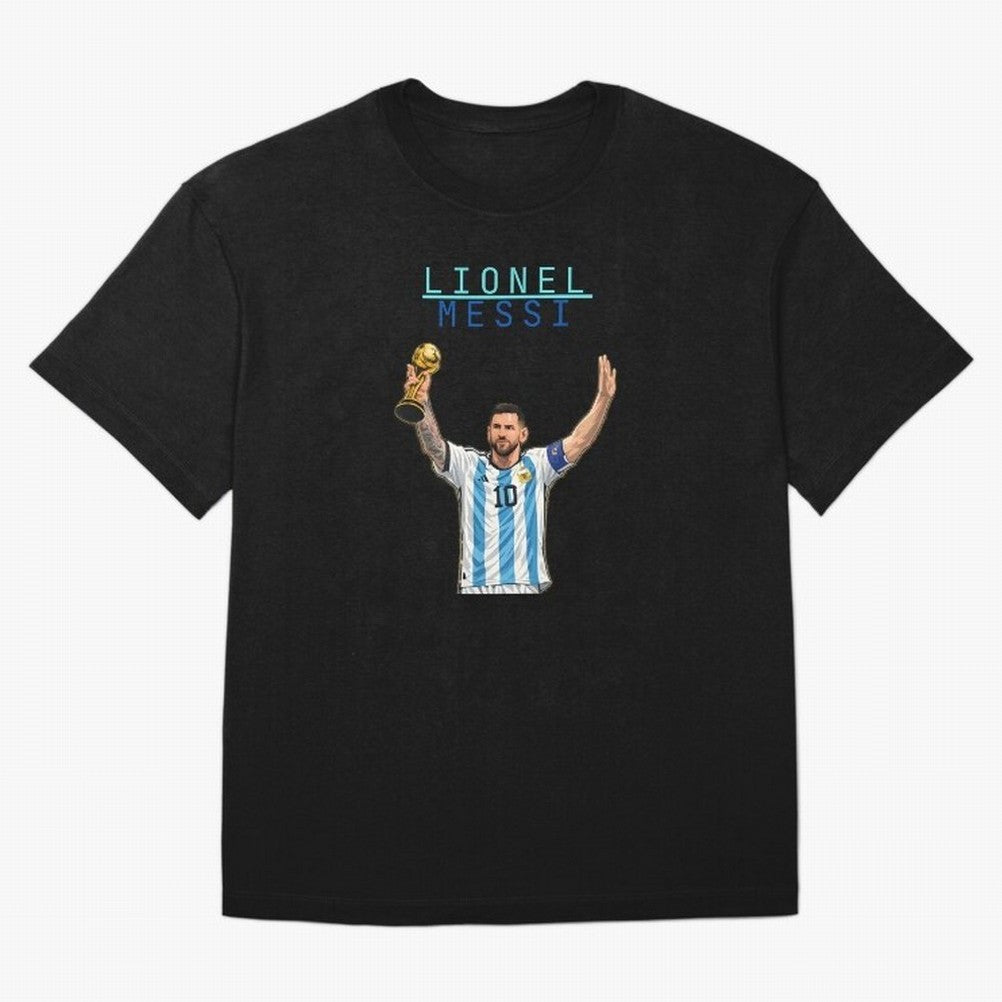 Messi Classic T-Shirt Follow the Final Road of Global Football Passion for FIFA World Cup 2026, Highlighting Mbappe and Neymar, Spain and Netherlands, Sports Nostalgia, International Competition, Famous Players and Unforgettable Victories; Great