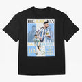 Lionel Messi Argentina World Cup 2022 Champion Victory Poster Oversized T-Shirt Bring Bold Fan Energy to FIFA World Cup 2026 USA Canada Mexico for Fans of CR7 and Netherlands, Bringing Supporter Pride, Iconic Celebrations, Legendary Names and