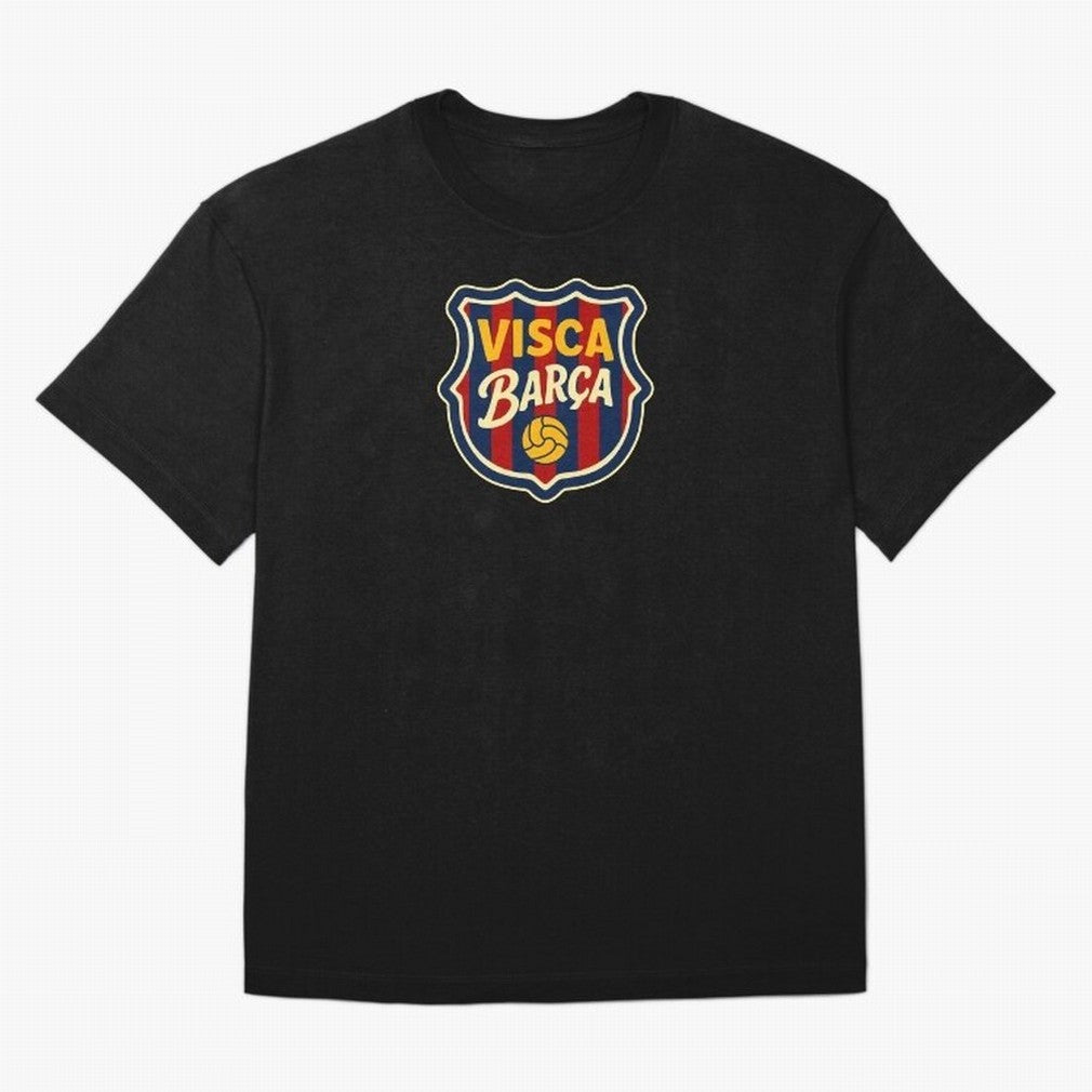 BAR-CE-LON-A Logo FC Merchandise Classic T-Shirt Elevate Match Day Hype around FIFA World Cup 2026, Mbappe and Neymar, Portugal, Spain and Germany, Worldwide Fan Energy, Dramatic Goals, Stadium Lights and Championship Celebrations; Perfect for