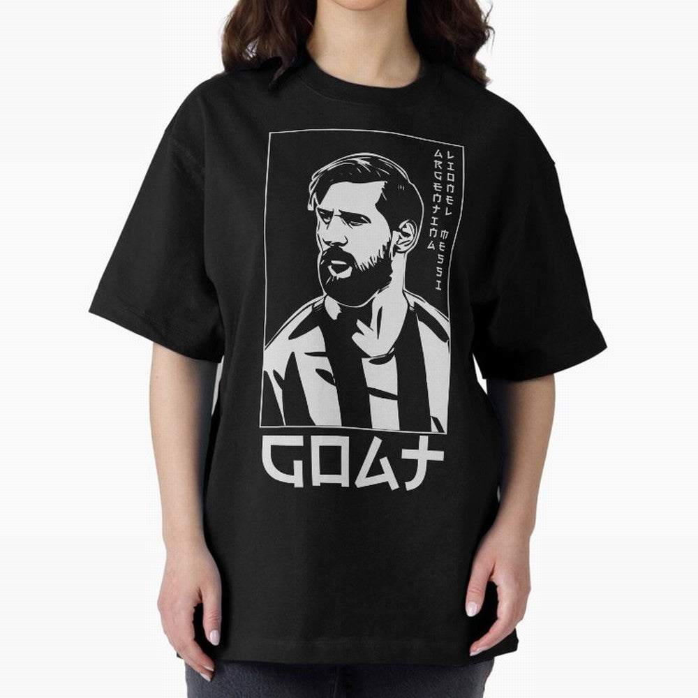 Lionel Messi Japanese Style Portrait art illustration Classic T-Shirt Support Your Favorite Stars during FIFA World Cup 2026 for Fans of Messi and Cristiano Ronaldo and Brazil, Portugal and Argentina, Bringing Goal Celebration Energy, Supporter