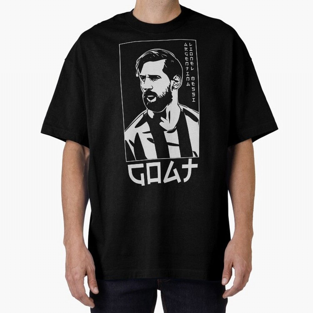 Lionel Messi Japanese Style Portrait art illustration Classic T-Shirt Support Your Favorite Stars during FIFA World Cup 2026 for Fans of Messi and Cristiano Ronaldo and Brazil, Portugal and Argentina, Bringing Goal Celebration Energy, Supporter