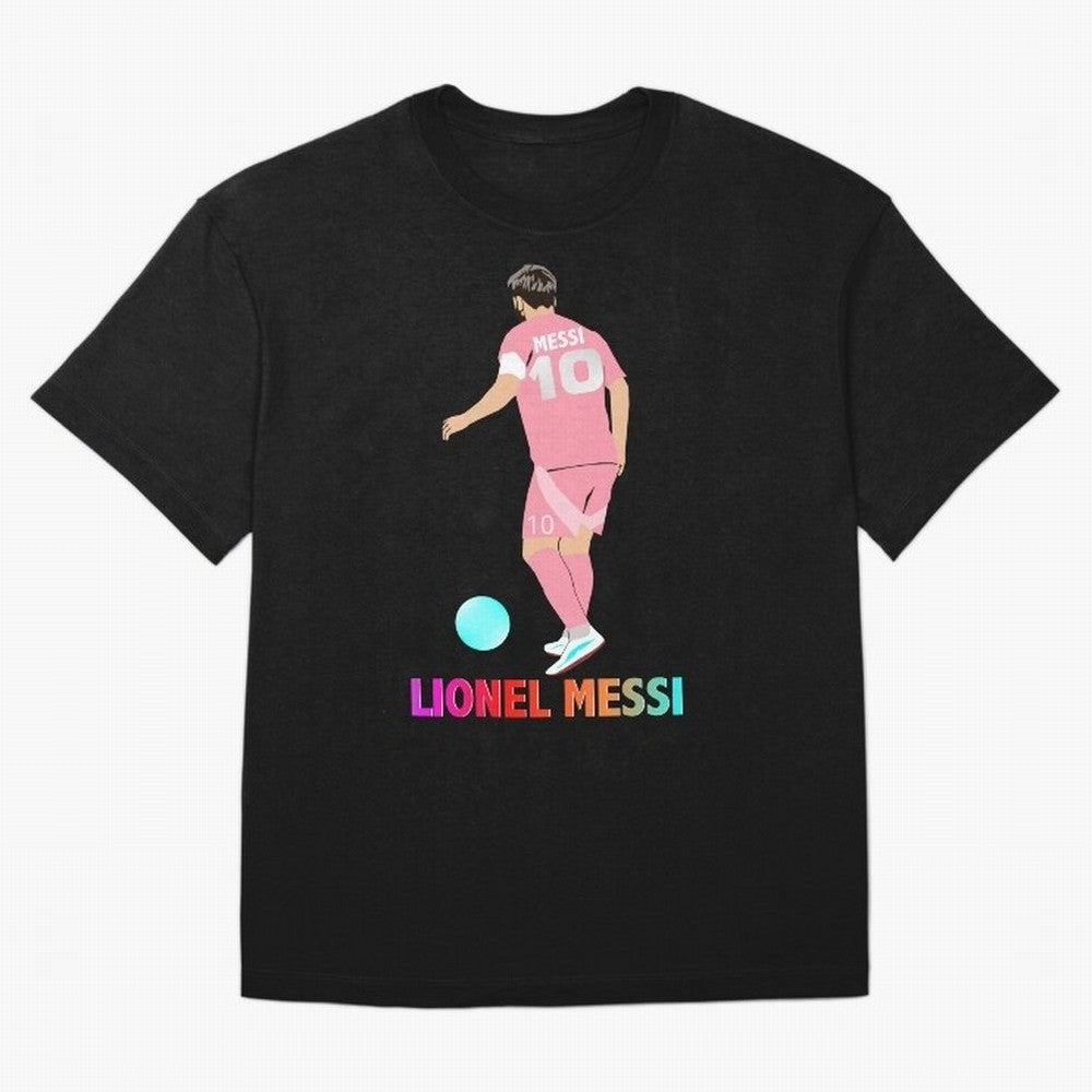 Lionel Messi illustration Oversized T-Shirt Live for the Drama of FIFA World Cup 2026 Group Stage Spirit, Made for Argentina, France and Brazil, Cristiano Ronaldo, Haaland and CR7, Goal Celebration Energy, Supporter Heritage, Football Icons and
