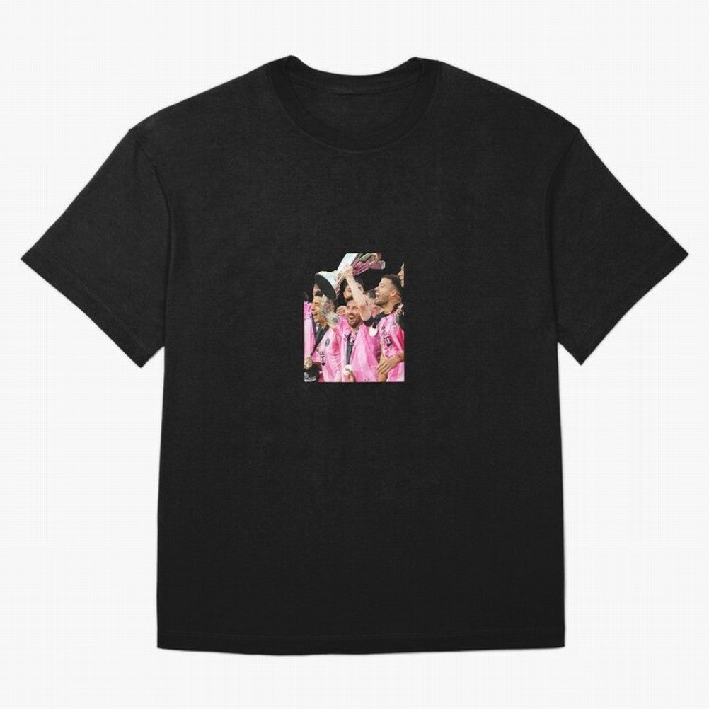 Inter Miami MLS Oversized T-Shirt Honor Football Greatness during FIFA World Cup 2026 USA Canada Mexico for Fans of Haaland and France, Bringing Retro Football Energy, Iconic Rivalries, Trophy Chase Drama and Stadium Atmosphere; Ideal for