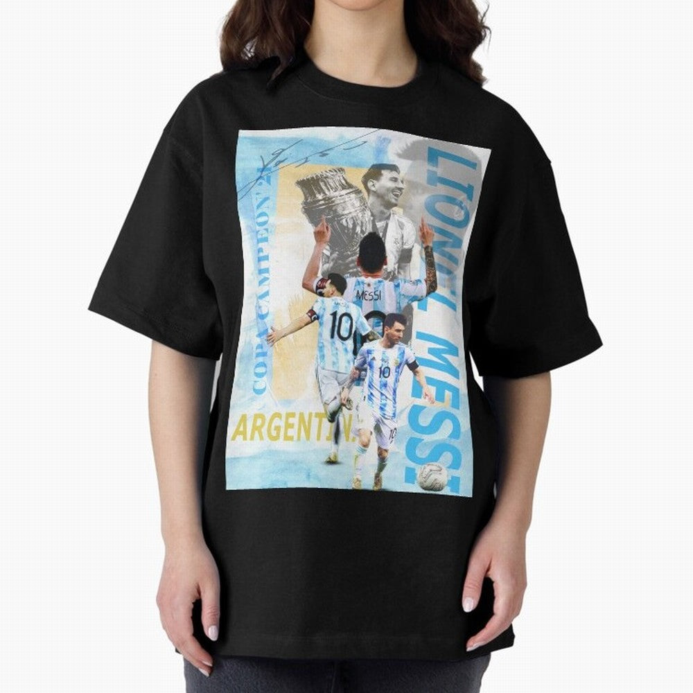 Lionel Messi Argentina Champion Poster Classic T-Shirt Celebrate Global Passion for Match Day Hype around FIFA World Cup 2026 Group Stage, CR7 and Messi, Spain and Netherlands, Fan Favorite Moments, National Team Passion, Big Match Drama and Soccer