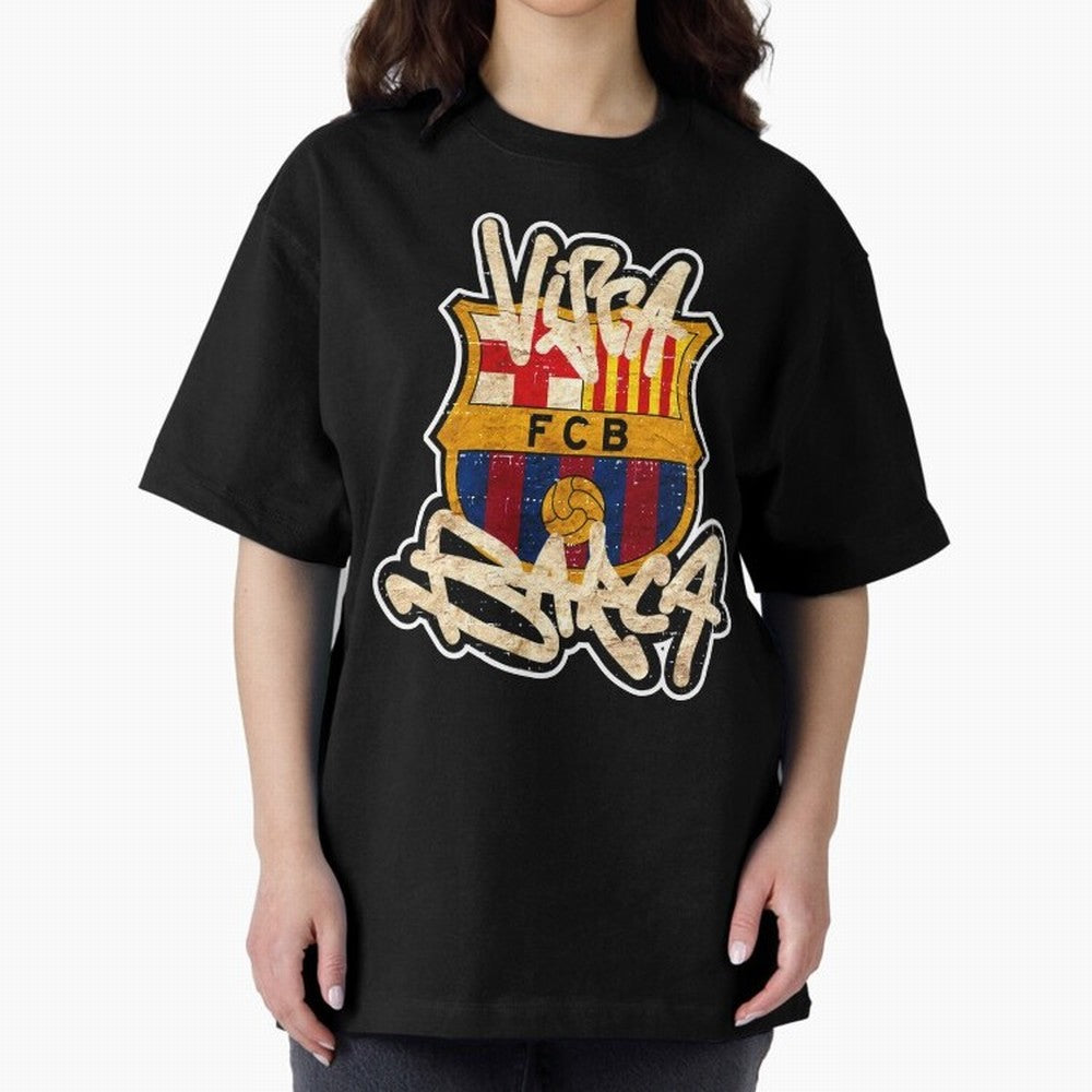 BAR-CE-LON-A Logo FC Merchandise Classic T-Shirt Feel the Trophy Chase of Global Football Passion for FIFA World Cup 2026 USA Canada Mexico, Driven by Messi, Neymar and Mbappe, France and Portugal, Goal Celebration Energy, Supporter Heritage,