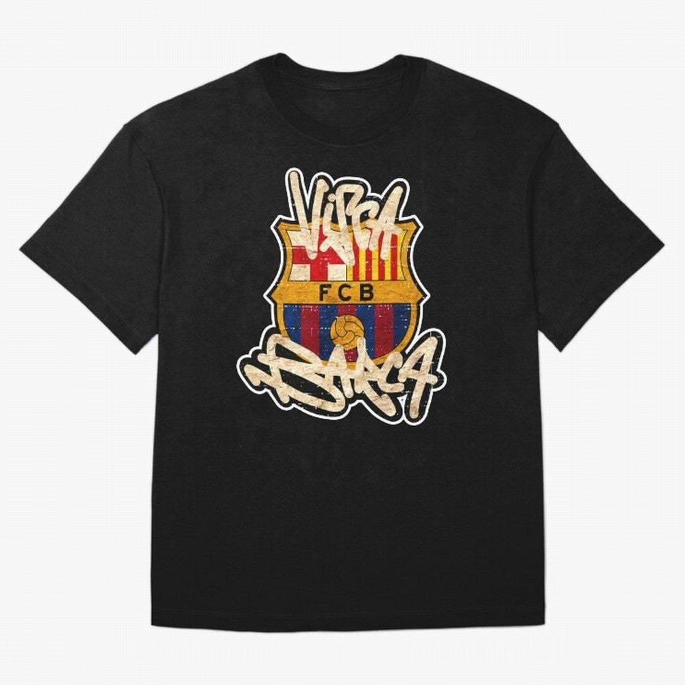 BAR-CE-LON-A Logo FC Merchandise Classic T-Shirt Feel the Trophy Chase of Global Football Passion for FIFA World Cup 2026 USA Canada Mexico, Driven by Messi, Neymar and Mbappe, France and Portugal, Goal Celebration Energy, Supporter Heritage,
