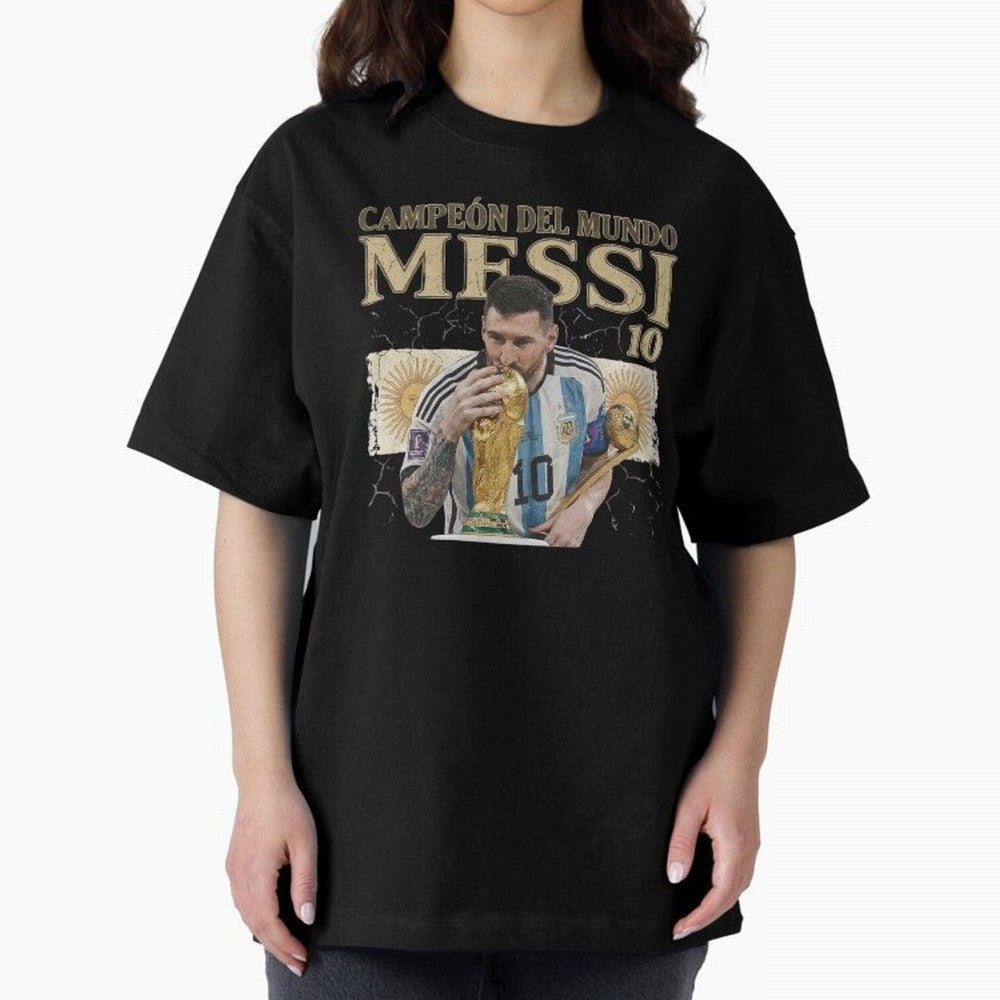 Lionel Messi World Cup 2022 Winner Vintage Art - Argentina 10 Classic T-Shirt Bring Match Day Fire to FIFA World Cup 2026 USA Canada Mexico for Fans of Haaland and Brazil, Bringing Classic Soccer Heritage, Championship Pressure, Fan Loyalty and
