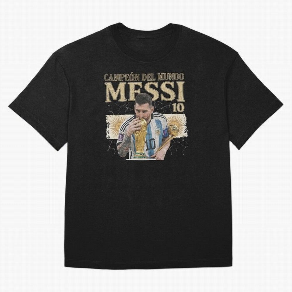 Lionel Messi World Cup 2022 Winner Vintage Art - Argentina 10 Classic T-Shirt Bring Match Day Fire to FIFA World Cup 2026 USA Canada Mexico for Fans of Haaland and Brazil, Bringing Classic Soccer Heritage, Championship Pressure, Fan Loyalty and