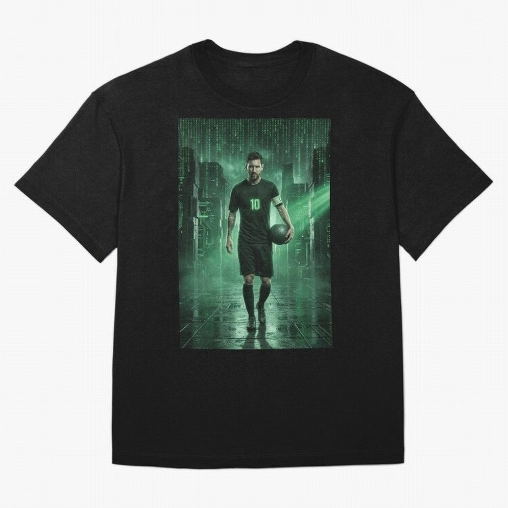 The Legend Lionel Messi Inside The Matrix Realm (Version 2) Classic T-Shirt Support Iconic Players in FIFA World Cup 2026 USA Canada Mexico Capturing CR7 and Messi, Argentina and Brazil Energy, Champion Mindset, Group Stage Buzz, Knockout Tension