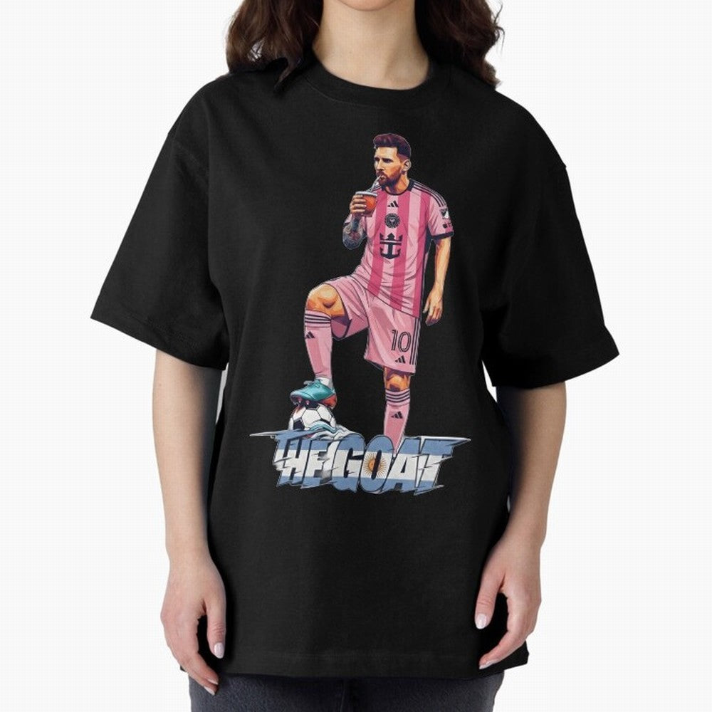 Messi Drawing Style Drinking Mate ¨C The Goat Design - Inter Miami Classic T-Shirt Show Your Tournament Heart for FIFA World Cup 2026 Group Stage for Fans of Mbappe and Germany, Bringing Soccer Culture, Superstar Moments, National Team Dreams and