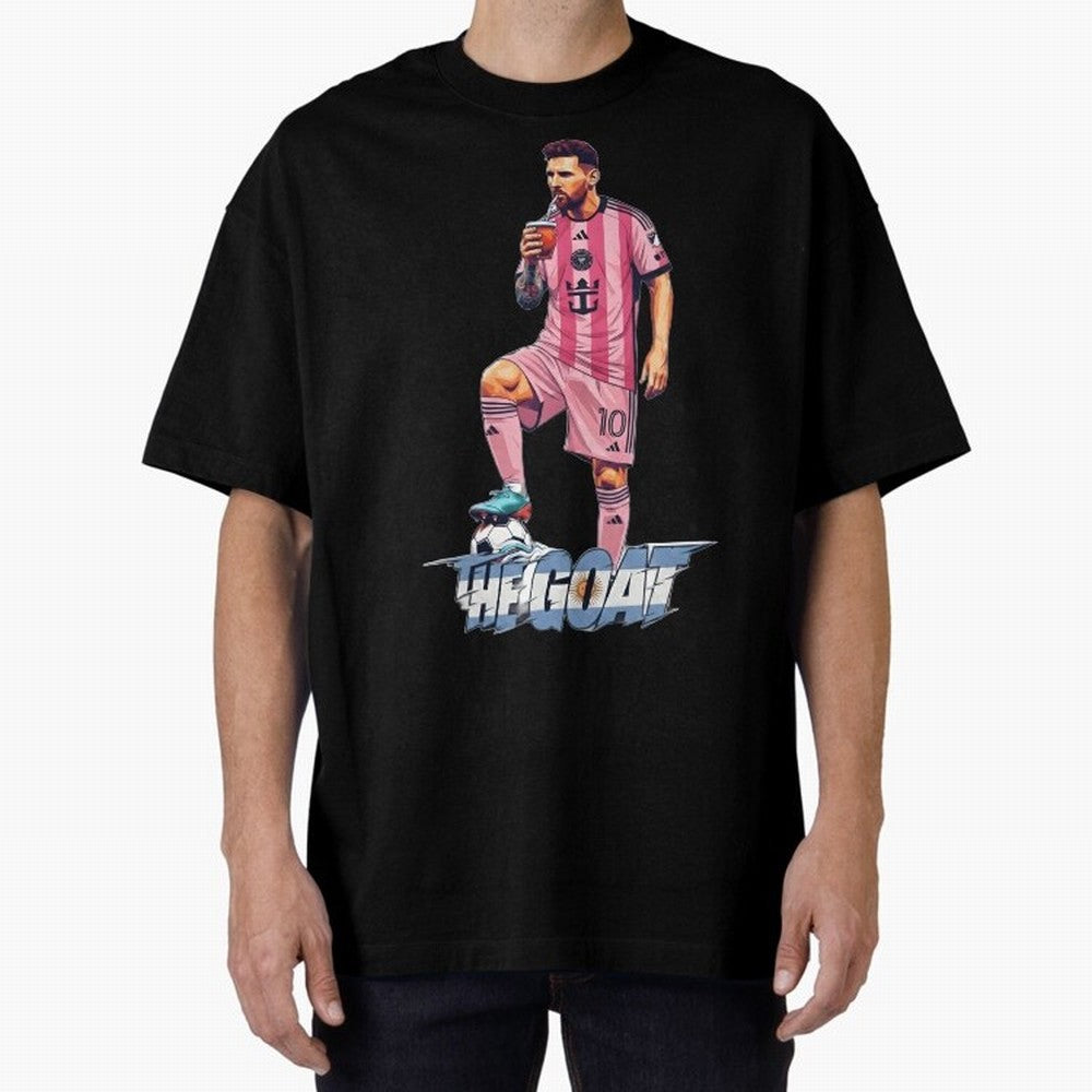 Messi Drawing Style Drinking Mate ¨C The Goat Design - Inter Miami Classic T-Shirt Show Your Tournament Heart for FIFA World Cup 2026 Group Stage for Fans of Mbappe and Germany, Bringing Soccer Culture, Superstar Moments, National Team Dreams and