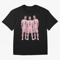 Messi, De Paul and Suarez Inter Miami artistic style ¨C MLS Soccer Oversized T-Shirt Celebrate the Stars of the FIFA World Cup 2026 USA Canada Mexico Journey through Messi, Neymar and Mbappe Highlights, France and Portugal Pride, Classic Soccer