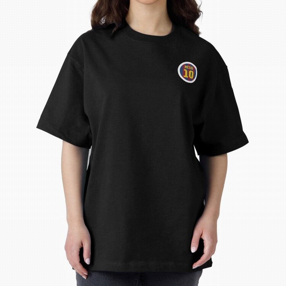 The goat, Lionel Messi Barcelona 10 Oversized T-Shirt Embrace FIFA World Cup 2026 Spirit, Inspired by France, Messi, CR7 and Mbappe, Global Supporter Spirit, Legendary Goals, National Colors and Tournament Celebration; Made for Collectors Who Enjoy