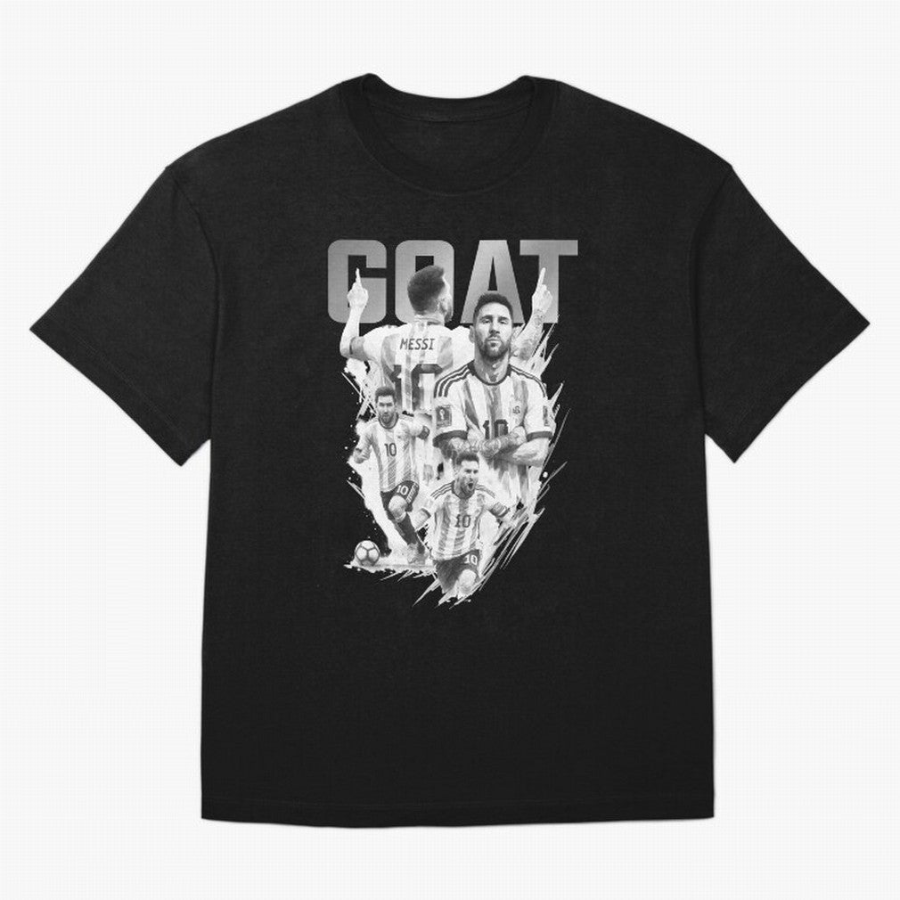 BLACK WHITE GOAT Lionel Messi watercolor illustration Classic T-Shirt Bring Stadium Energy to FIFA World Cup 2026 Made for Neymar, Haaland and Cristiano Ronaldo, Germany Energy, Football Festival Excitement, Trophy Ambitions, Country Rivalries and