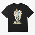 skills Lionel Messi watercolor illustration Classic T-Shirt Celebrate National Team Dreams in FIFA World Cup 2026 Group Stage for Fans of Messi and Germany, Bringing Soccer Culture, Superstar Moments, National Team Dreams and Competitive Fire;