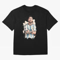 Lionel Messi watercolor illustration Classic T-Shirt Celebrate Classic Football Spirit in the FIFA World Cup 2026 Journey through Messi, CR7 and Mbappe Highlights, Brazil, Portugal and Argentina Pride, Champion Mindset, Group Stage Buzz, Knockout