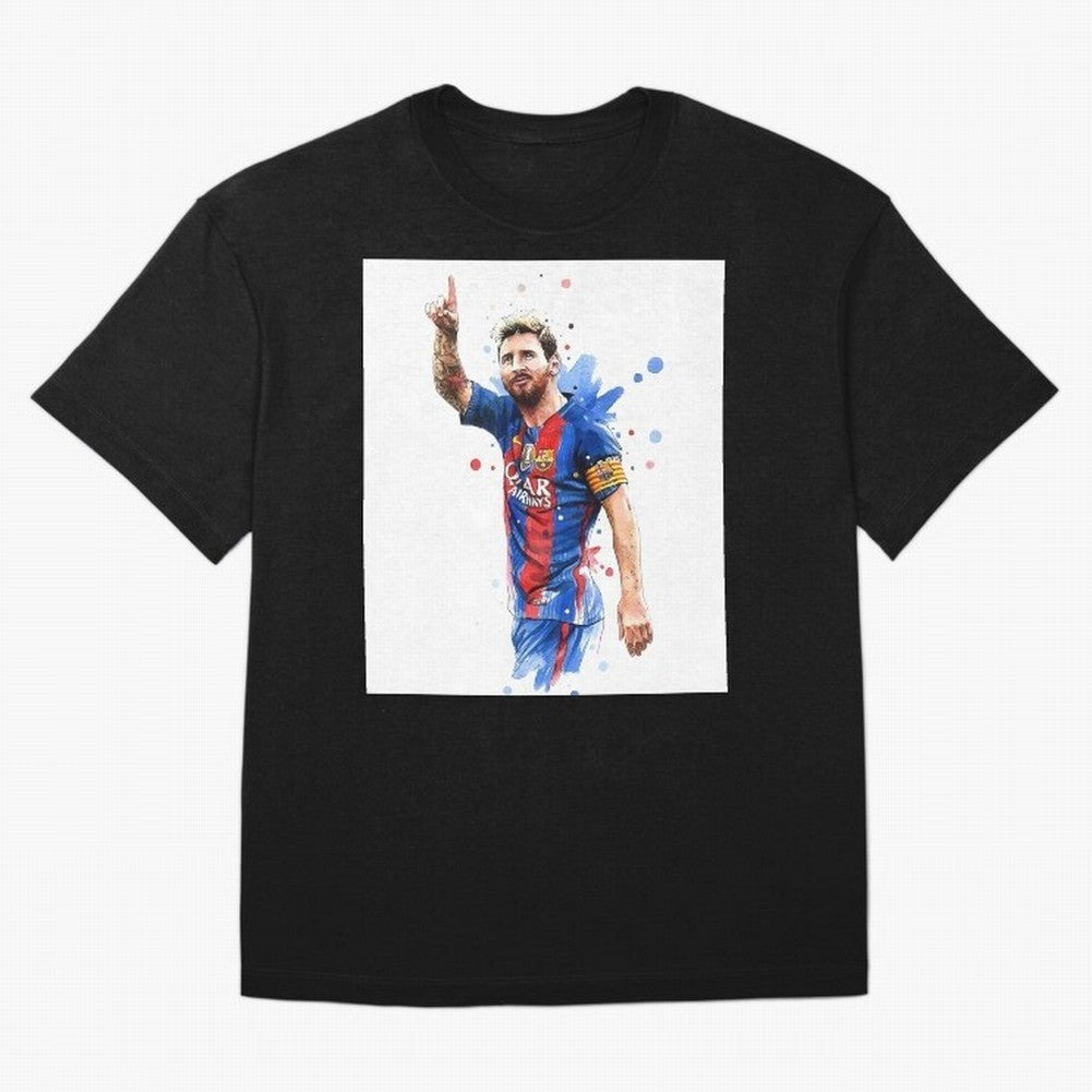 Lionel Messi Barcelona football legend Oversized T-Shirt Show Love for Legendary Goals in Global Football Passion for FIFA World Cup 2026 USA Canada Mexico, Centered on CR7, France, Vintage Soccer Flavor, Modern Football Stars, National Flags and