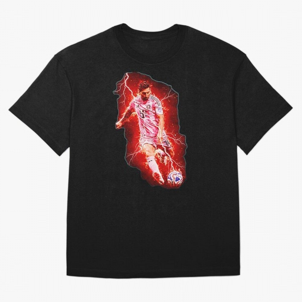 Messi The Goat (HD) High Definition Design | Exclusive Fanart Oversized T-Shirt Cheer for Global Football Passion for FIFA World Cup 2026, Highlighting Messi, Neymar and Mbappe, England and Germany, Championship Spirit, Famous Goals, Roaring Crowds