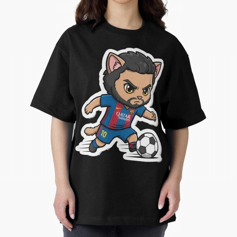 Fcb - Fc Barcelona | Cute Cat Messi with Jersey Barcelona Classic T-Shirt Support Your Favorite Stars during FIFA World Cup 2026 USA Canada Mexico Driven by Messi, CR7 and Mbappe, France Energy, Stadium Chants, National Pride, Trophy Dreams and