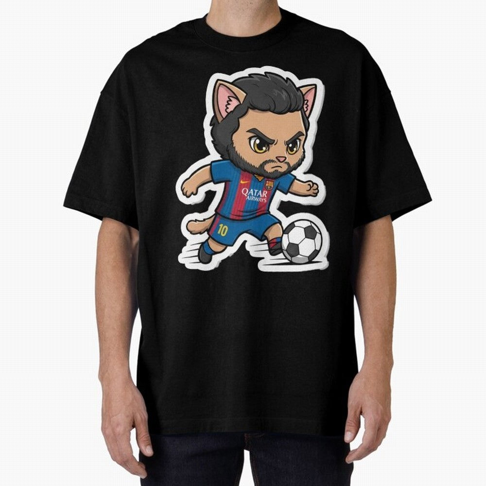 Fcb - Fc Barcelona | Cute Cat Messi with Jersey Barcelona Classic T-Shirt Support Your Favorite Stars during FIFA World Cup 2026 USA Canada Mexico Driven by Messi, CR7 and Mbappe, France Energy, Stadium Chants, National Pride, Trophy Dreams and