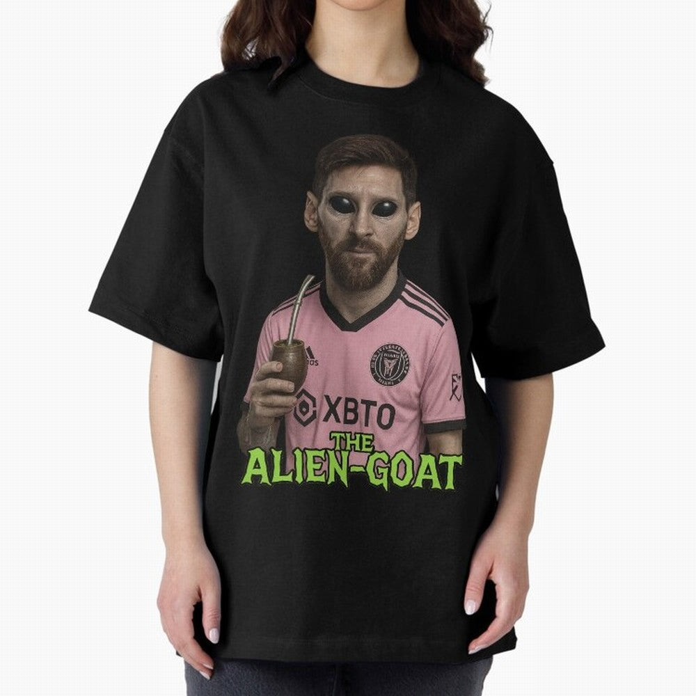 Messi Alien-GOAT: Extraterrestrial Fusion and Messi The Goat Inter Miami Jersey Classic T-Shirt Show Fan Pride Across FIFA World Cup 2026 USA Canada Mexico Built around Messi, Neymar and Mbappe, Portugal Energy, Classic Soccer Heritage,