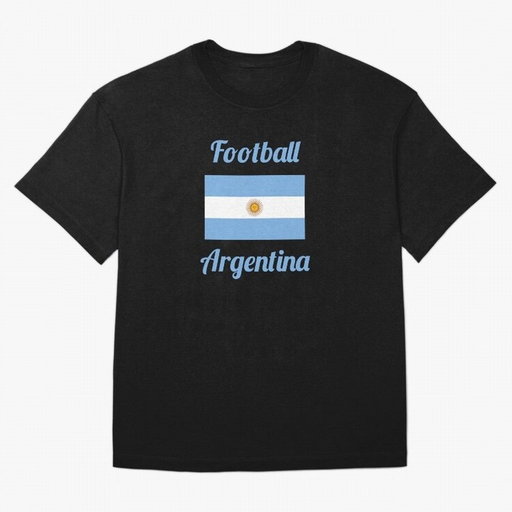 Argentina Football Flag ¨C Albiceleste Soccer Supporter Classic T-Shirt Support Iconic Players in FIFA World Cup 2026 USA Canada Mexico Centered on Neymar, Portugal, Spain and Germany Energy, Goal Celebration Energy, Supporter Heritage, Football