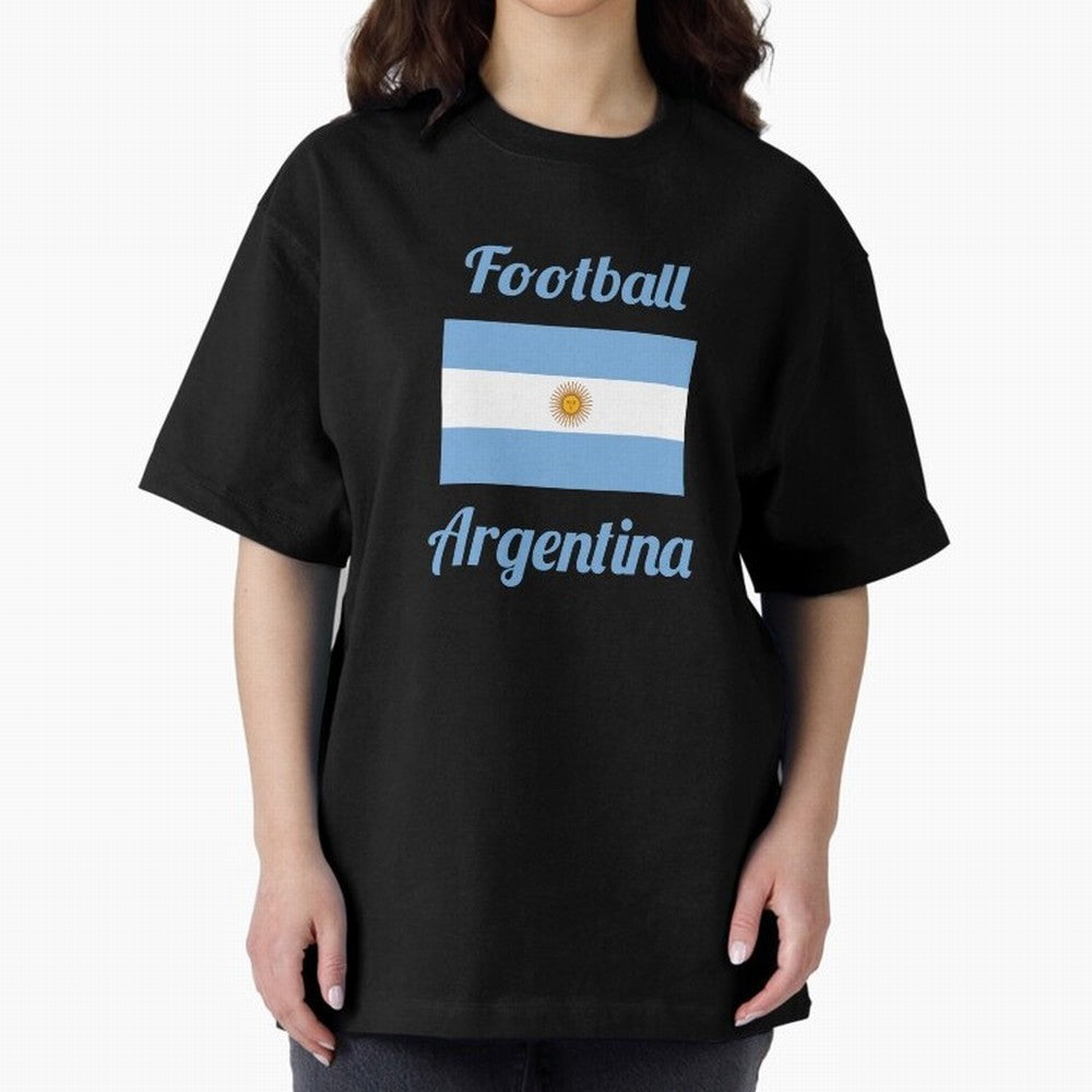 Argentina Football Flag ¨C Albiceleste Soccer Supporter Classic T-Shirt Support Iconic Players in FIFA World Cup 2026 USA Canada Mexico Centered on Neymar, Portugal, Spain and Germany Energy, Goal Celebration Energy, Supporter Heritage, Football