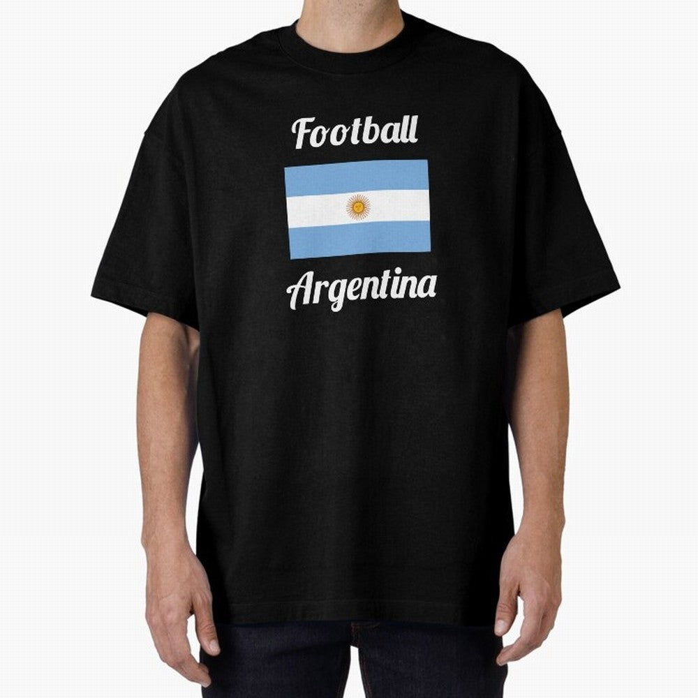 Argentina Football Flag ¨C Albiceleste Soccer Supporter Active T-Shirt Back Your Heroes with Match Day Hype around FIFA World Cup 2026, Neymar, Haaland and Cristiano Ronaldo, Argentina, Sports Nostalgia, International Competition, Famous Players