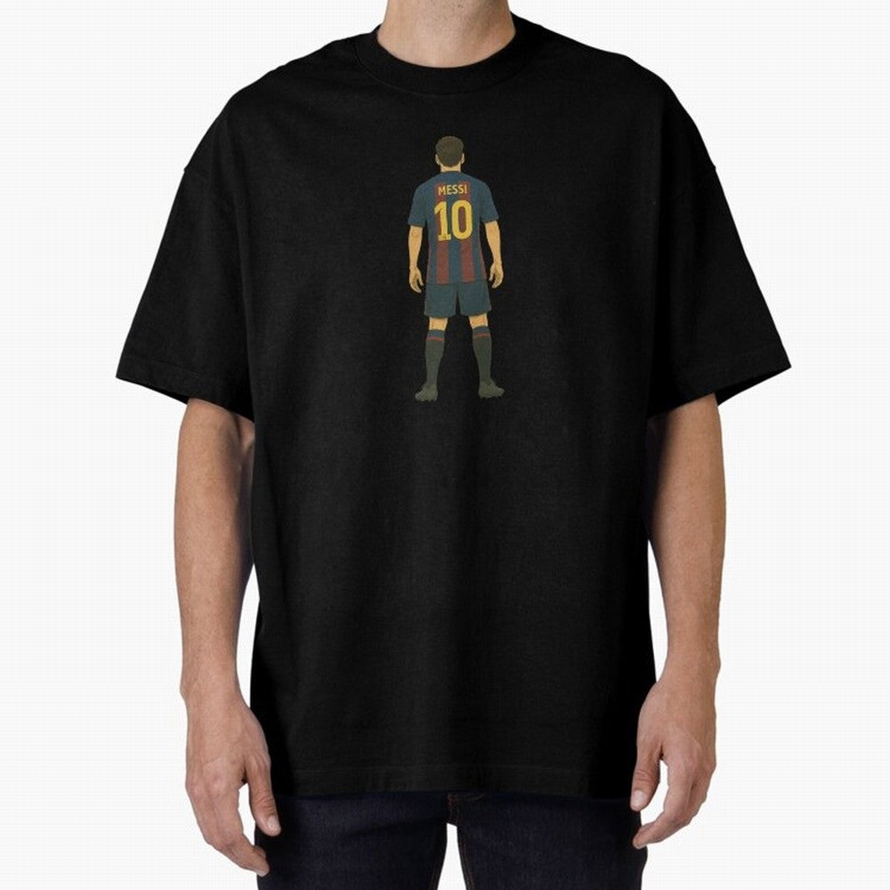 Copy of Leo Messi Oversized T-Shirt Celebrate Soccer Greatness during FIFA World Cup 2026 Spirit, Capturing Portugal, Cristiano Ronaldo, Sports Nostalgia, International Competition, Famous Players and Unforgettable Victories; Made for Collectors