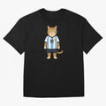 Lionel the Soccer Cat Oversized T-Shirt Celebrate Global Passion for the FIFA World Cup 2026 USA Canada Mexico Journey through Mbappe and Neymar Highlights, France Pride, Tournament Hype, Historic Matchups, Family Viewing Parties and Global Sports
