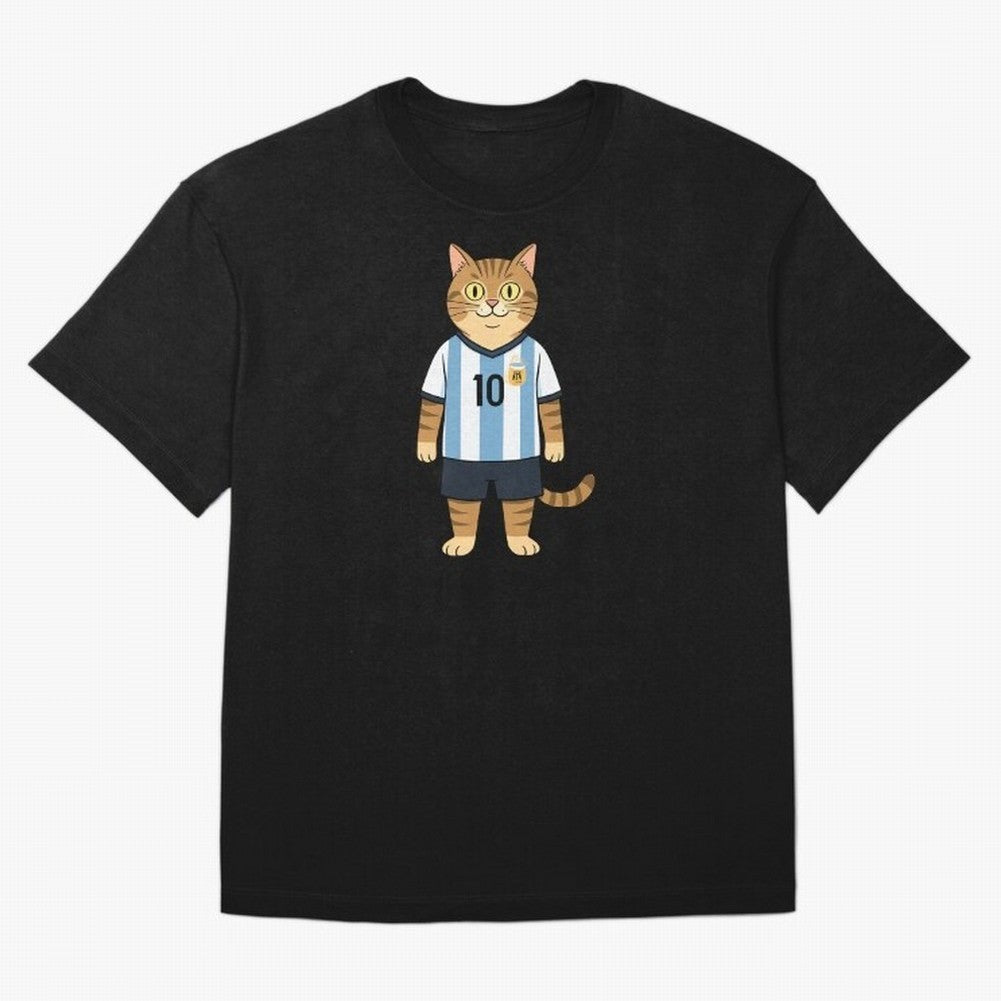 Lionel the Soccer Cat Oversized T-Shirt Celebrate Global Passion for the FIFA World Cup 2026 USA Canada Mexico Journey through Mbappe and Neymar Highlights, France Pride, Tournament Hype, Historic Matchups, Family Viewing Parties and Global Sports