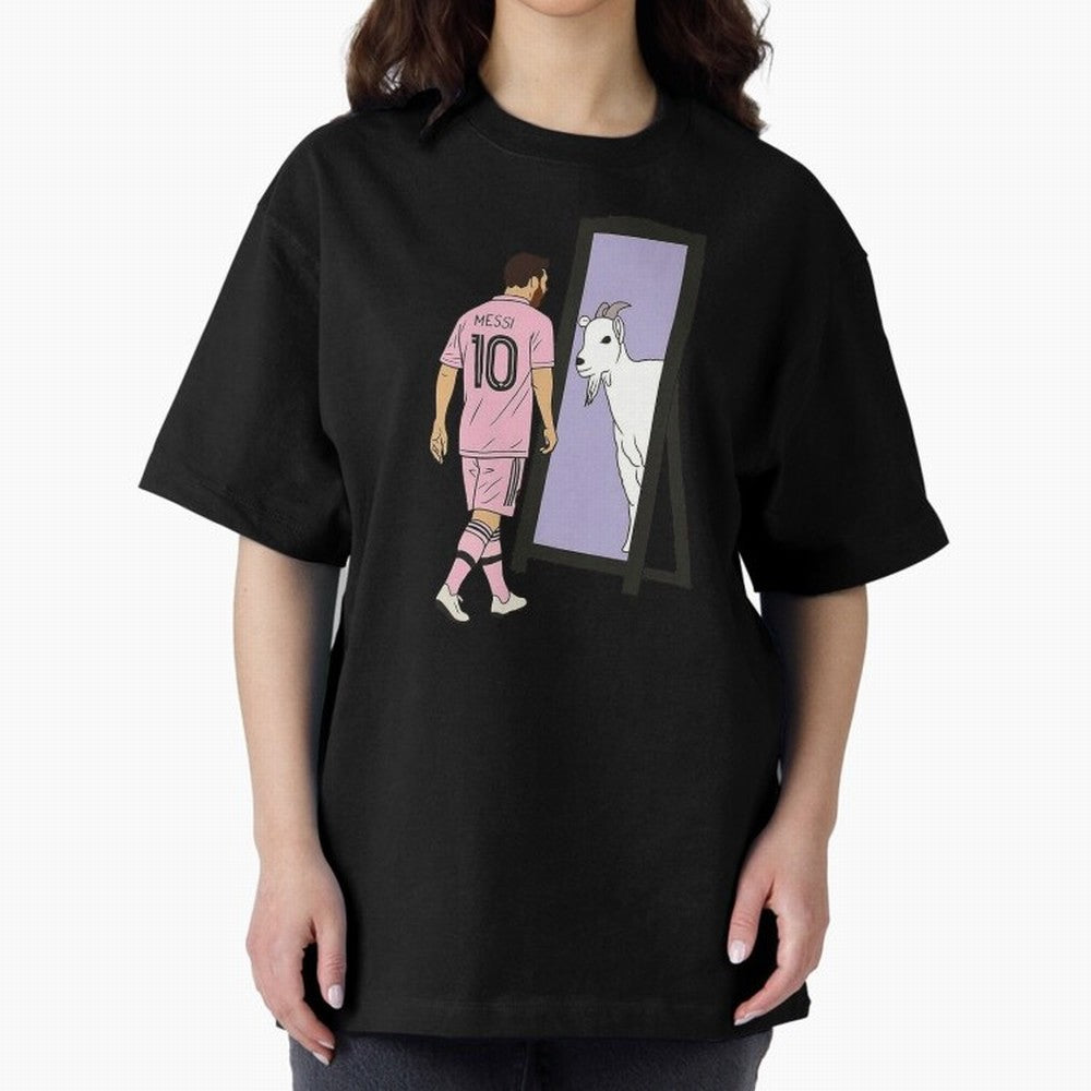 Messi Inter Miami Oversized T-Shirt Discover FIFA World Cup 2026 for Fans of CR7 and Messi and France, Bringing Retro Football Energy, Iconic Rivalries, Trophy Chase Drama and Stadium Atmosphere; Built for Supporters Chasing Trophy Dreams, Final