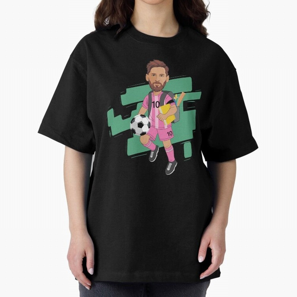 BACK TO SCHOOL - CARICATURE - LIONEL - MESSI - LEO Classic T-Shirt Show Your Stadium Side during Global Football Passion for FIFA World Cup 2026 Group Stage, Centered on Neymar, Haaland and Cristiano Ronaldo, Netherlands, Supporter Pride, Iconic