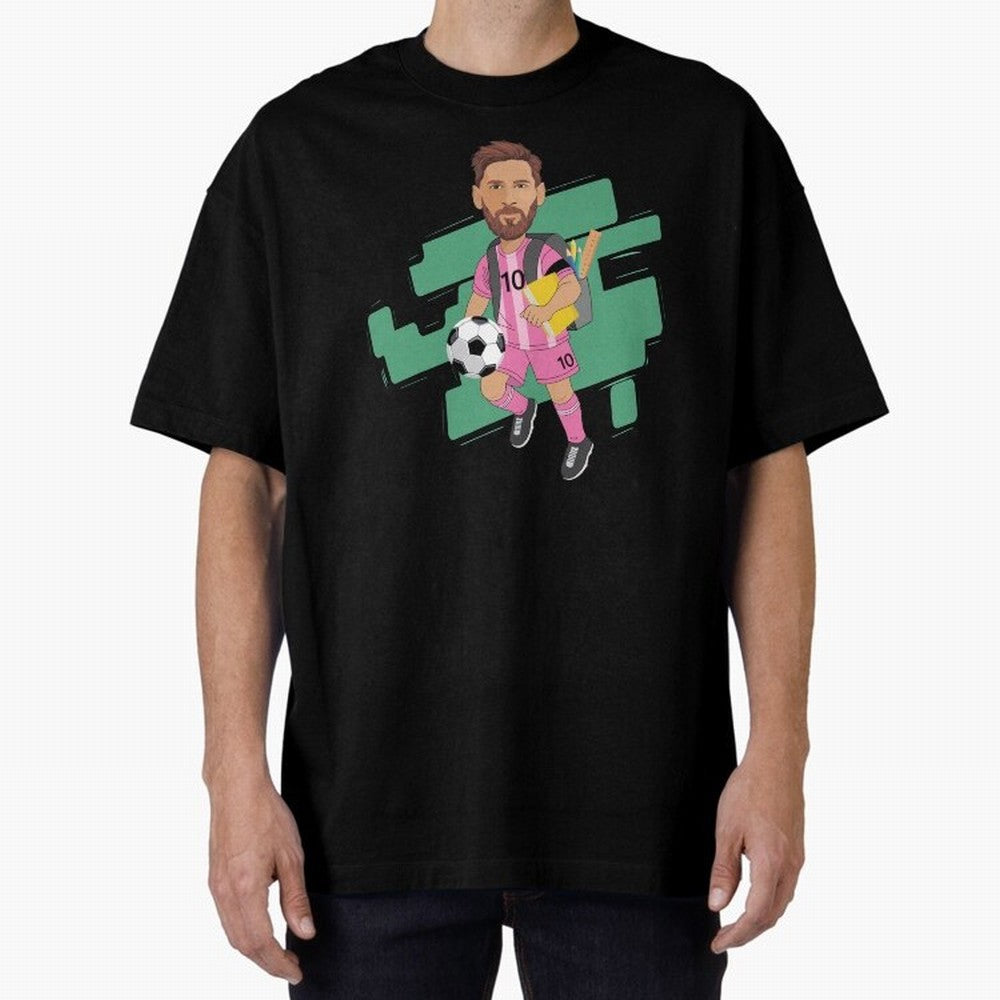BACK TO SCHOOL - CARICATURE - LIONEL - MESSI - LEO Classic T-Shirt Show Your Stadium Side during Global Football Passion for FIFA World Cup 2026 Group Stage, Centered on Neymar, Haaland and Cristiano Ronaldo, Netherlands, Supporter Pride, Iconic