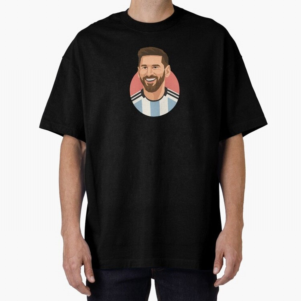 Messi Oversized T-Shirt Make Every Kick Count in FIFA World Cup 2026 Group Stage Celebrating Mbappe, France and Portugal Energy, Football Passion, Legendary Performances, Festival Vibes and Supporter Community; Perfect for Supporters Who Want Bold