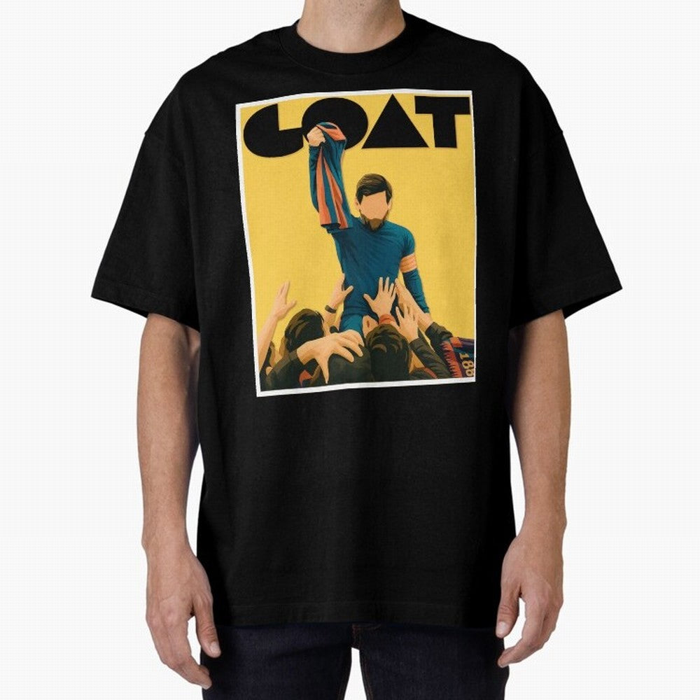Lionel Messi Men's Football GOAT T-Shirt | Argentina Retro Vintage Messi Shirt Fan Gift Oversized T-Shirt Carry the Colors and Pride of FIFA World Cup 2026 USA Canada Mexico for Fans of Mbappe and England and Germany, Bringing Football Passion,