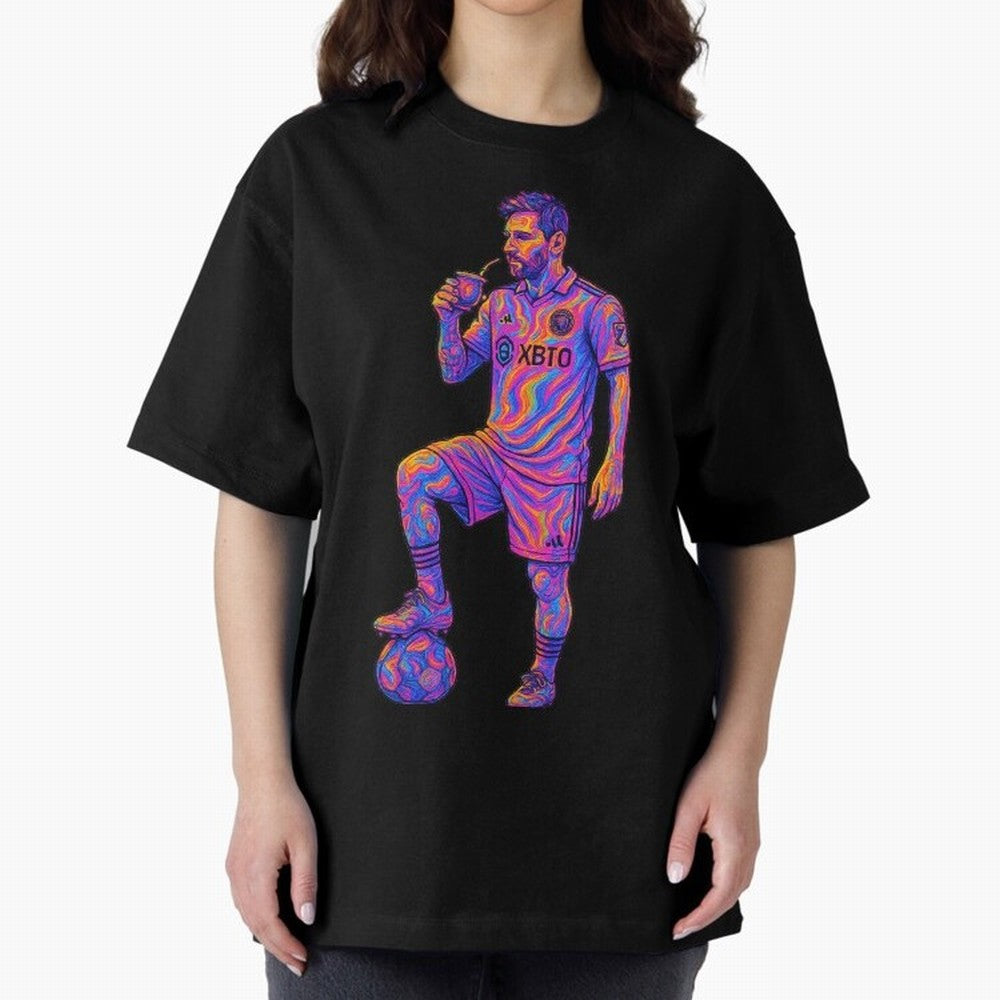 Messi Mate Vibes: Psychedelic Art by the GOAT Inter Miami Classic T-Shirt Stand Out with Spirit from Global Football Passion for FIFA World Cup 2026 Group Stage, Built around Messi, CR7 and Mbappe, France, Global Supporter Spirit, Legendary Goals,