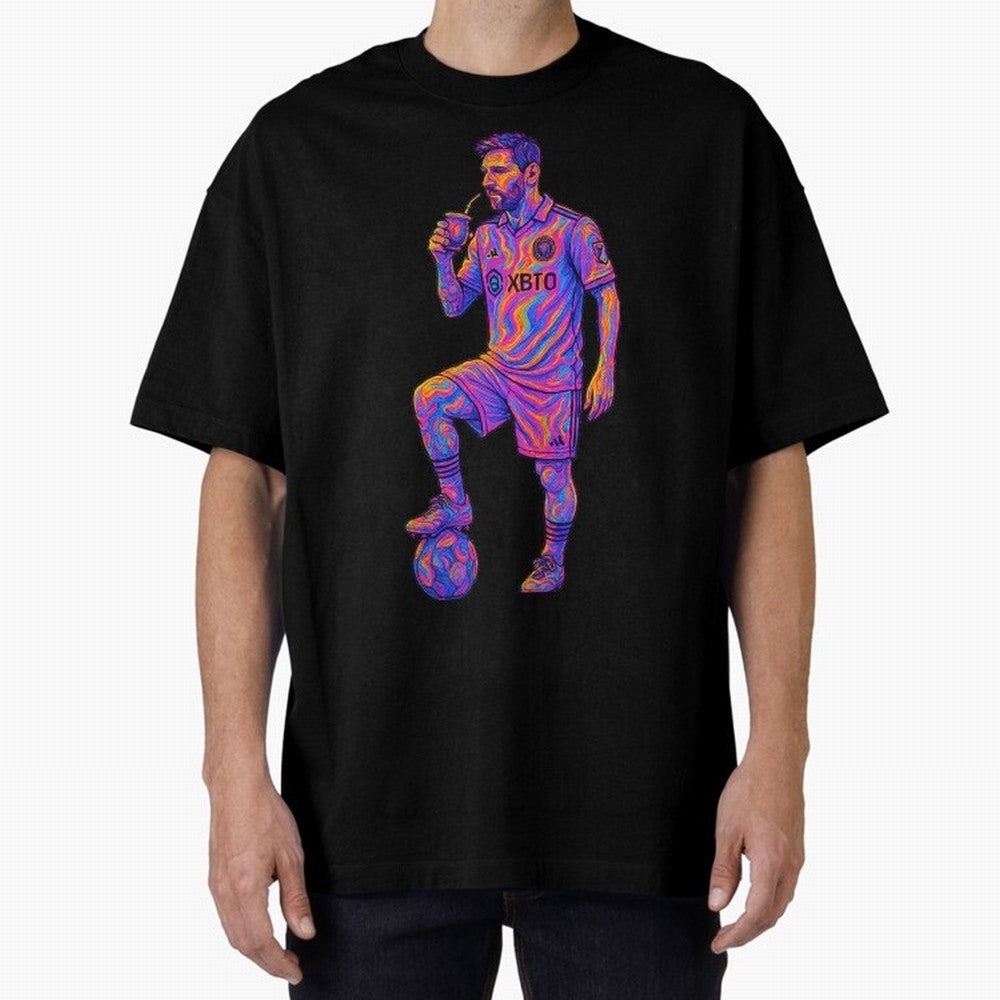 Messi Mate Vibes: Psychedelic Art by the GOAT Inter Miami Classic T-Shirt Stand Out with Spirit from Global Football Passion for FIFA World Cup 2026 Group Stage, Built around Messi, CR7 and Mbappe, France, Global Supporter Spirit, Legendary Goals,