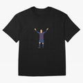 Leo Messi Celebration Sticker Classic T-Shirt Celebrate the Stars of FIFA World Cup 2026 with Cristiano Ronaldo, Haaland and CR7, Portugal Energy, Sports Nostalgia, International Competition, Famous Players and Unforgettable Victories; Great for