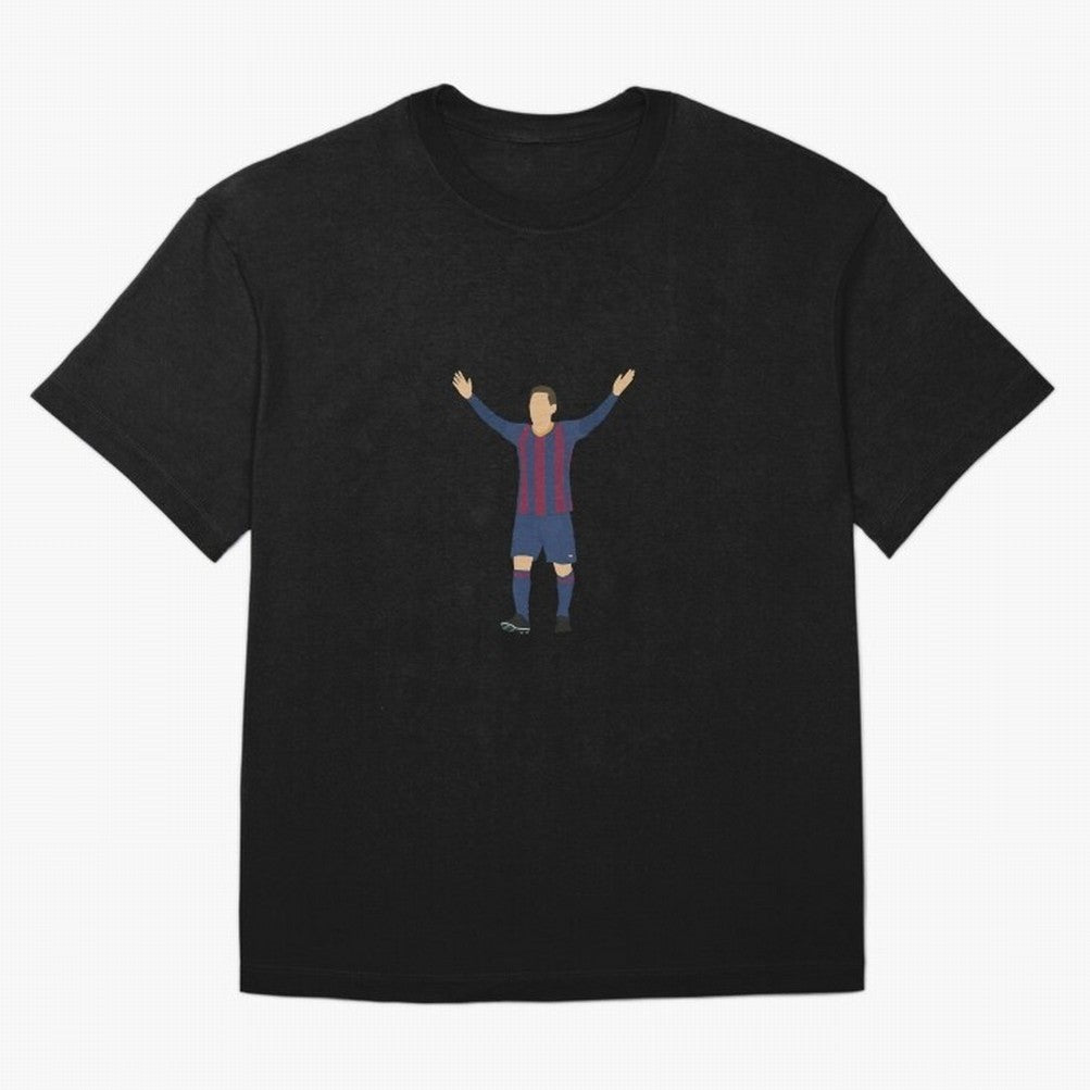 Leo Messi Celebration Sticker Classic T-Shirt Celebrate the Stars of FIFA World Cup 2026 with Cristiano Ronaldo, Haaland and CR7, Portugal Energy, Sports Nostalgia, International Competition, Famous Players and Unforgettable Victories; Great for