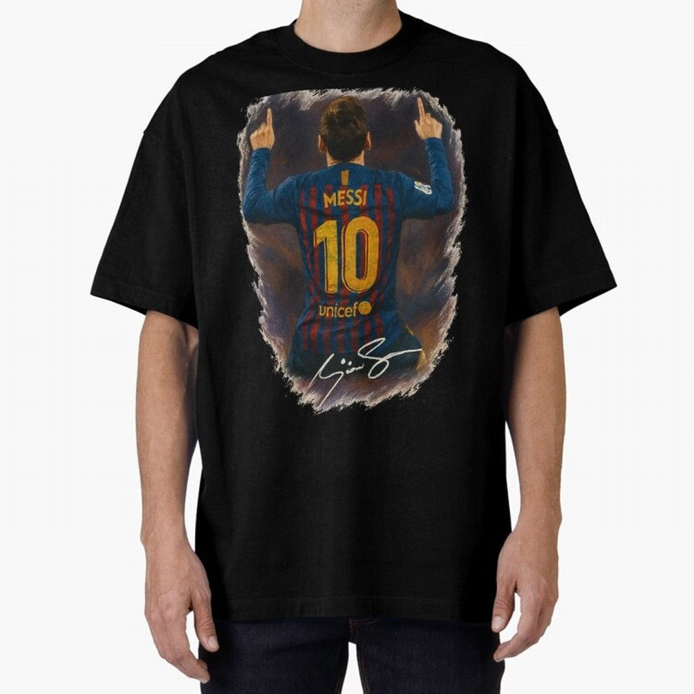 Lionel Messi Barcelona Tribute ¨C Iconic Number 10 Celebration Art Print Classic T-Shirt Show Your Tournament Heart for FIFA World Cup 2026 Spirit, Centered on England, France and Netherlands, Messi, CR7 and Mbappe, Match Day Excitement, Supporter