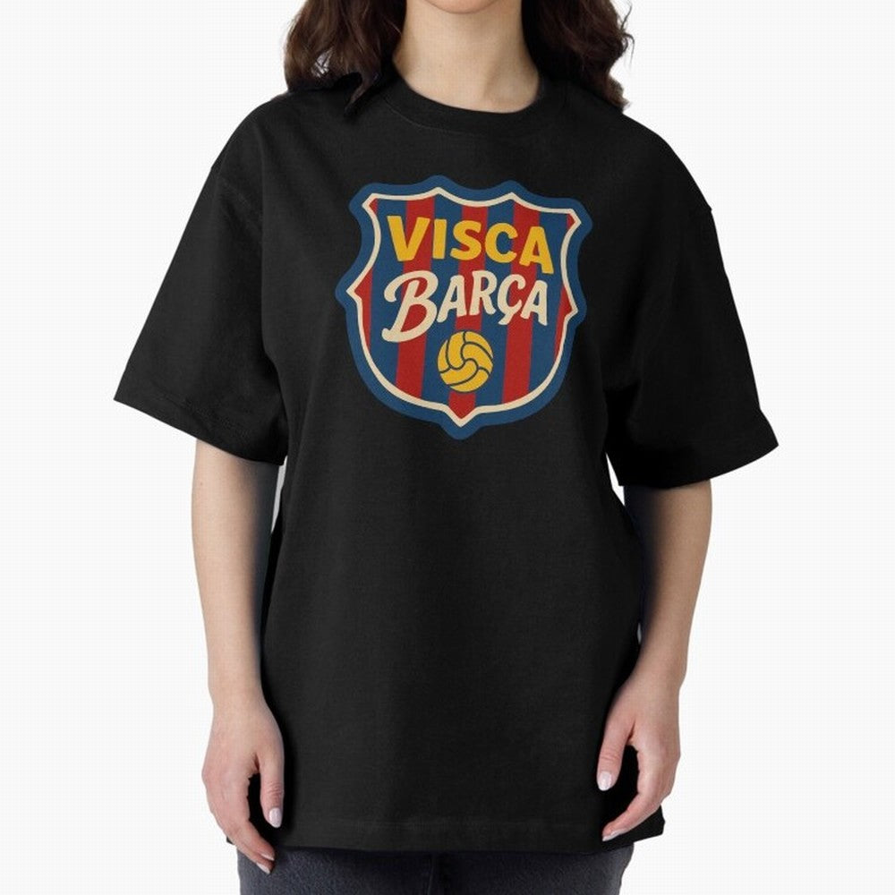 FC Barcelona Visca Barca Badge Classic T-Shirt Remember Iconic Moments from FIFA World Cup 2026 USA Canada Mexico for Fans of Haaland and Mbappe and Argentina, France and Brazil, Bringing Tournament Hype, Historic Matchups, Family Viewing Parties