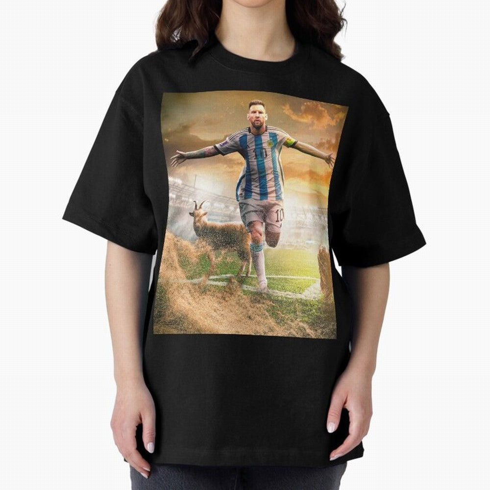 Messi: The Undisputed GOAT Classic T-Shirt Feel the Roar of Match Day Hype around FIFA World Cup 2026 USA Canada Mexico, Haaland, Spain, Match Day Excitement, Supporter Culture, Golden Goals and Global Football Passion; Perfect for Fans,
