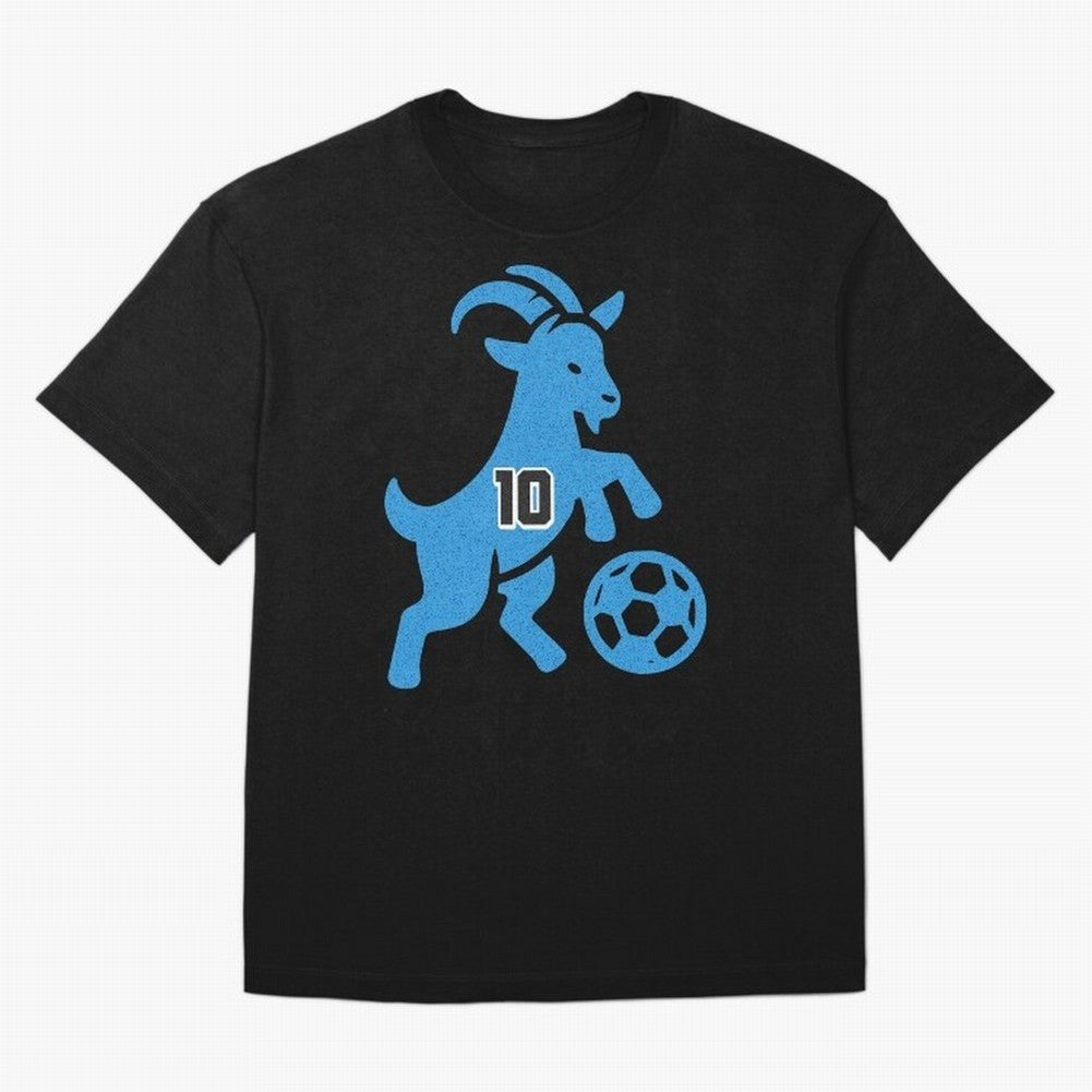 GOAT 10 Football Oversized T-Shirt Step into FIFA World Cup 2026 Group Stage Driven by Messi, Neymar and Mbappe, England, France and Netherlands Energy, Football Festival Excitement, Trophy Ambitions, Country Rivalries and Star Player Buzz; Great