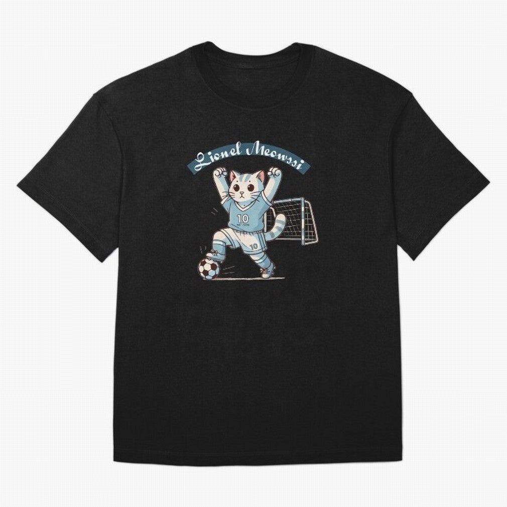 Lionel Meowssi Oversized T-Shirt Bring International Match Energy to FIFA World Cup 2026 for Fans of Mbappe and Neymar and Argentina, Bringing Stadium Chants, National Pride, Trophy Dreams and Unforgettable Football Memories; Made for Collectors