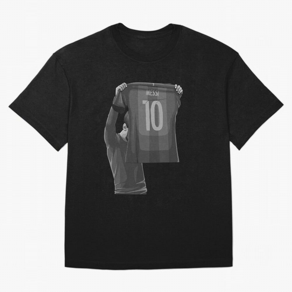 Lionel Messi Black and White Version Oversized T-Shirt Honor Champions and Dreams in Global Football Passion for FIFA World Cup 2026 Group Stage, Filled with CR7, Spain and Netherlands, Fan Favorite Moments, National Team Passion, Big Match Drama