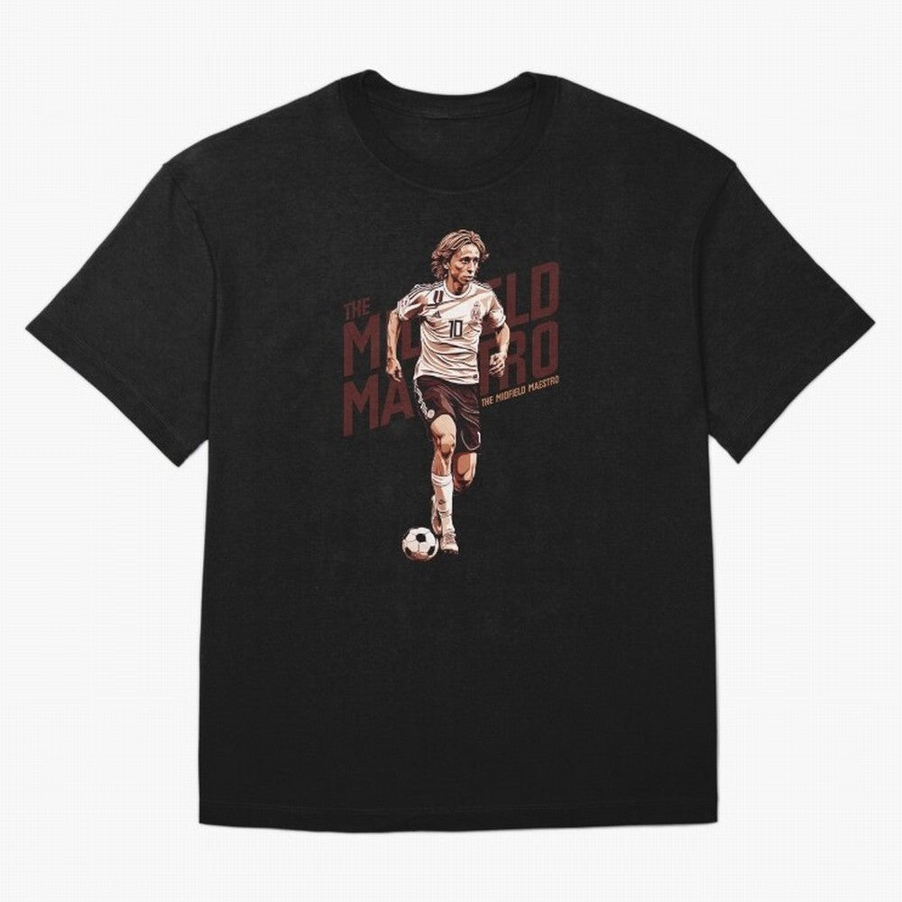 Luka - The Midfield Maestro Essential T-Shirt Fuel FIFA World Cup 2026 Group Stage Celebrating Messi, Neymar and Mbappe, Spain Energy, Football Festival Excitement, Trophy Ambitions, Country Rivalries and Star Player Buzz; Perfect for Supporters
