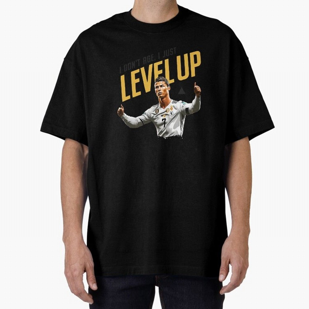 Cristiano Ronaldo Levels Up Essential T-Shirt Represent Match Day Hype around FIFA World Cup 2026 USA Canada Mexico, CR7 and Messi, Germany, Tournament Hype, Historic Matchups, Family Viewing Parties and Global Sports Pride; Great for Supporters